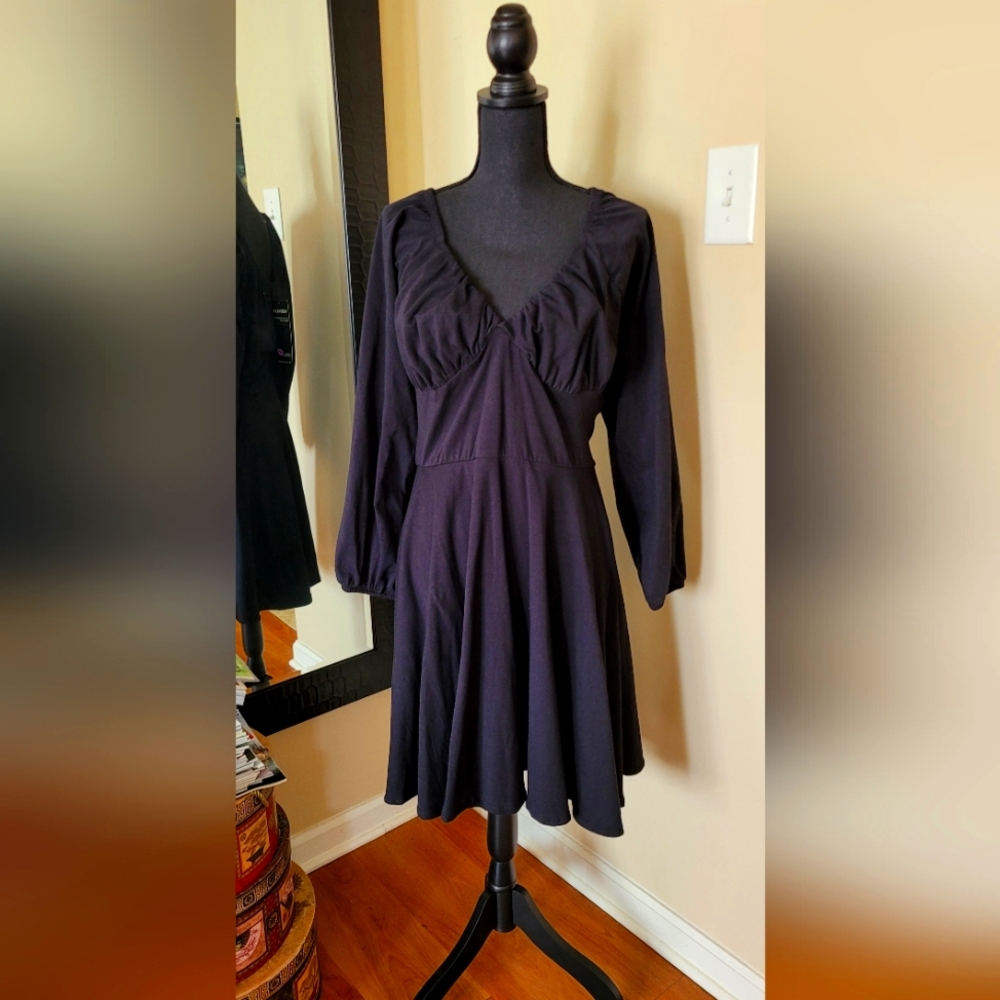 Rebdolls Black Long Sleeve Dress